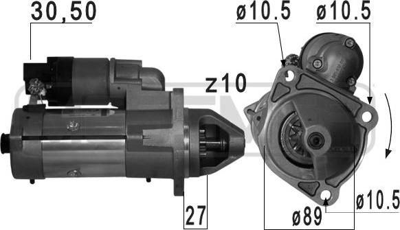 ERA 220752 - Стартер autosila-amz.com