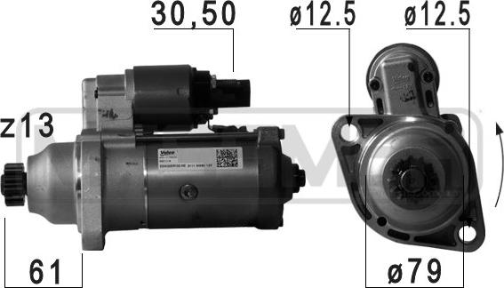 ERA 220757 - Стартер autosila-amz.com