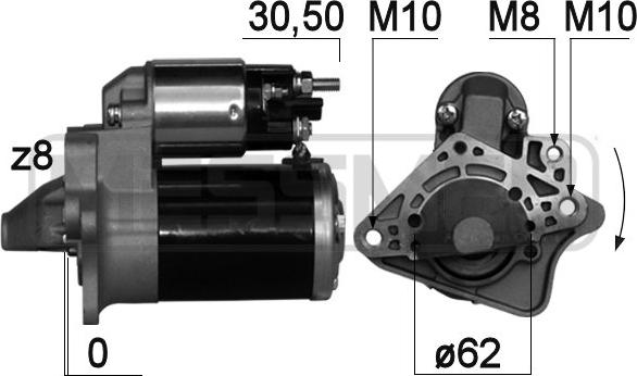 ERA 220762A - Стартер autosila-amz.com