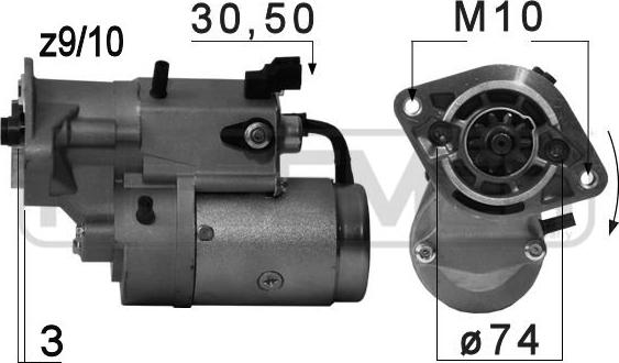 ERA 220703 - Стартер autosila-amz.com