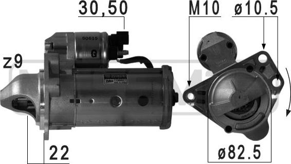 ERA 220712 - Стартер autosila-amz.com