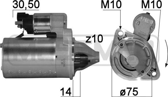 ERA 220780 - Стартер autosila-amz.com