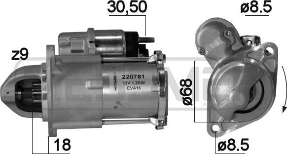 ERA 220781 - Автозапчасть autosila-amz.com