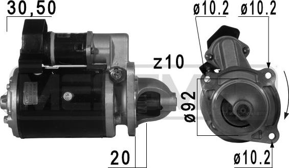 ERA 220 737 - Стартер autosila-amz.com