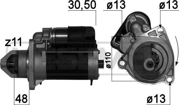 ERA 220724A - Стартер autosila-amz.com