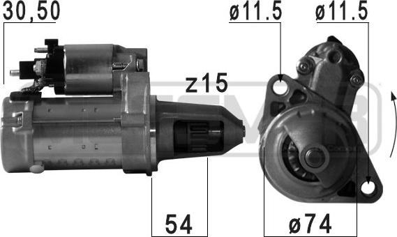 ERA 220722 - Стартер autosila-amz.com