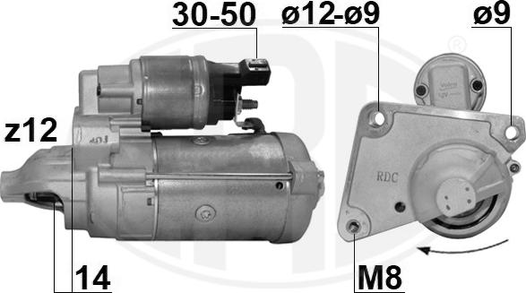 ERA 221047 - Стартер autosila-amz.com