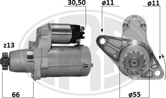 ERA 221062A - Стартер autosila-amz.com