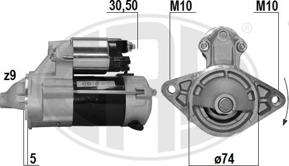 ERA 221082A - Стартер autosila-amz.com