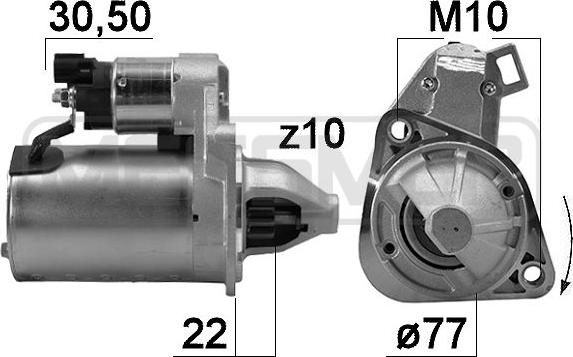 ERA 221029 - Стартер autosila-amz.com