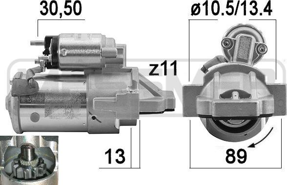 ERA 221024 - Стартер autosila-amz.com