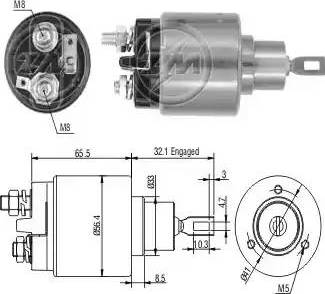 ERA 227490 - Тяговое реле, соленоид, стартер autosila-amz.com