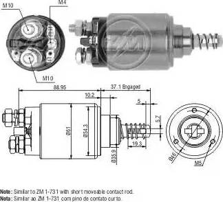 ERA 227447 - Тяговое реле, соленоид, стартер autosila-amz.com