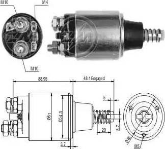 ERA 227599 - Тяговое реле, соленоид, стартер autosila-amz.com