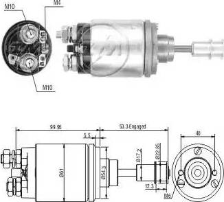 ERA 227590 - Тяговое реле, соленоид, стартер autosila-amz.com