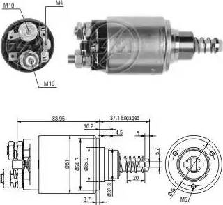 ERA 227587 - Тяговое реле, соленоид, стартер autosila-amz.com