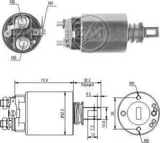 ERA 227653 - Тяговое реле, соленоид, стартер autosila-amz.com