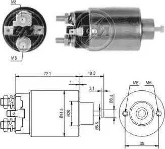 ERA 227669 - Тяговое реле, соленоид, стартер autosila-amz.com