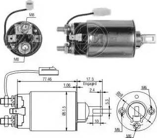 ERA 227663 - Тяговое реле, соленоид, стартер autosila-amz.com