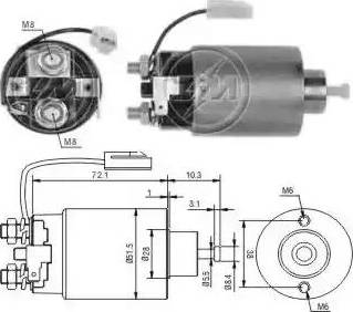 ERA 227667 - Тяговое реле, соленоид, стартер autosila-amz.com