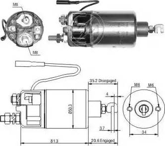 ERA 227618 - Тяговое реле, соленоид, стартер autosila-amz.com