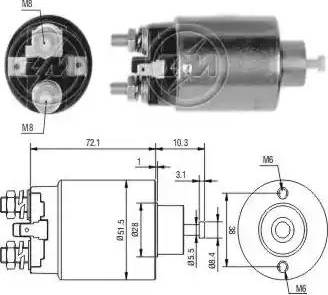 ERA 227674 - Тяговое реле, соленоид, стартер autosila-amz.com