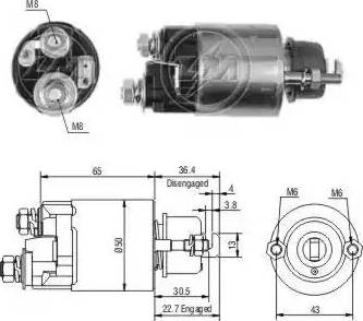 ERA 227677 - Тяговое реле, соленоид, стартер autosila-amz.com