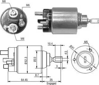 ERA 227031 - Тяговое реле, соленоид, стартер autosila-amz.com