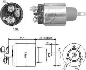 ERA 227072 - Тяговое реле, соленоид, стартер autosila-amz.com