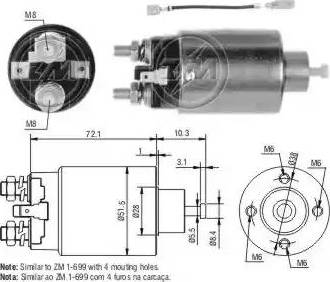 ERA 227191 - Тяговое реле, соленоид, стартер autosila-amz.com