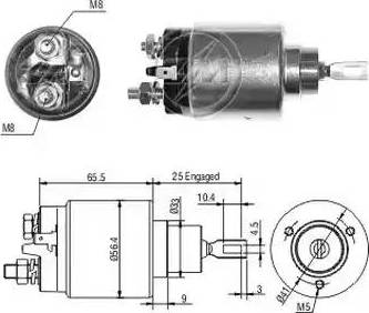 ERA 227198 - Тяговое реле, соленоид, стартер autosila-amz.com