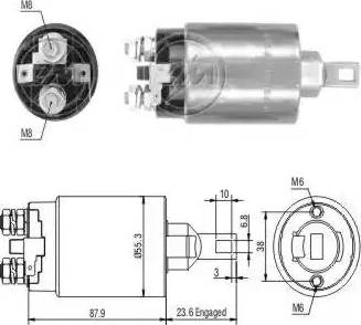 ERA 227854 - Тяговое реле, соленоид, стартер autosila-amz.com