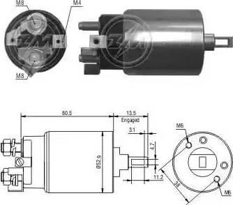 ERA 227882 - Тяговое реле, соленоид, стартер autosila-amz.com