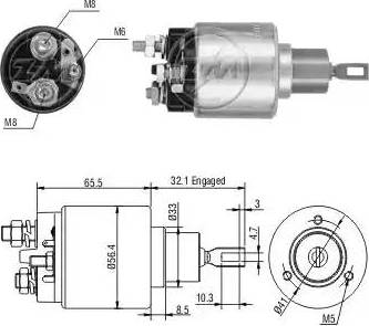 ERA 227871 - Тяговое реле, соленоид, стартер autosila-amz.com