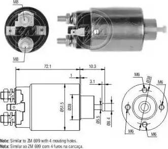 ERA 227 348 - Тяговое реле, соленоид, стартер autosila-amz.com