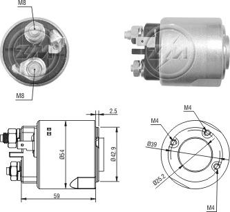 ERA 227318 - Тяговое реле, соленоид, стартер autosila-amz.com