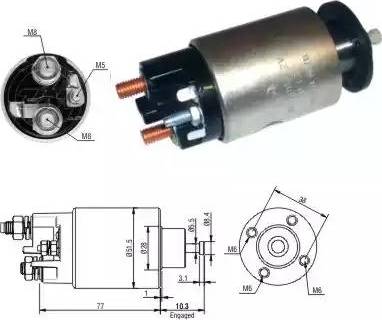 ERA 227291 - Тяговое реле, соленоид, стартер autosila-amz.com