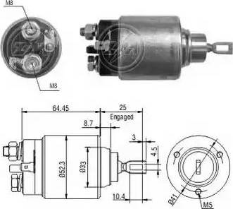 ERA 227261 - Тяговое реле, соленоид, стартер autosila-amz.com