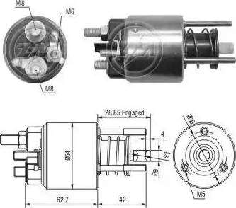 ERA 227219 - Тяговое реле, соленоид, стартер autosila-amz.com