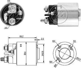 ERA ZM3497 - Тяговое реле, соленоид, стартер autosila-amz.com