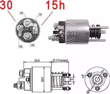 ERA 227220 - Тяговое реле, соленоид, стартер autosila-amz.com