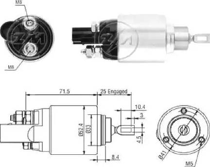 ERA 227275 - Тяговое реле, соленоид, стартер autosila-amz.com