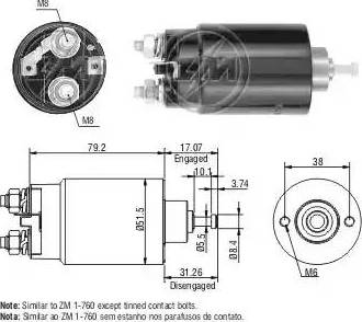 ERA 227743 - Тяговое реле, соленоид, стартер autosila-amz.com