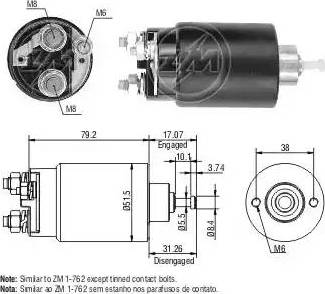 ERA 227747 - Тяговое реле, соленоид, стартер autosila-amz.com