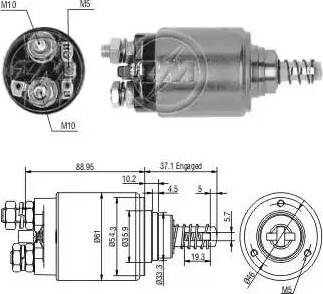 ERA 227710 - Тяговое реле, соленоид, стартер autosila-amz.com