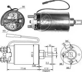 ERA 227785 - Тяговое реле, соленоид, стартер autosila-amz.com