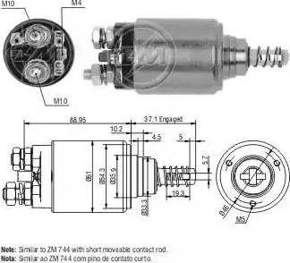 ERA 227728 - Тяговое реле, соленоид, стартер autosila-amz.com