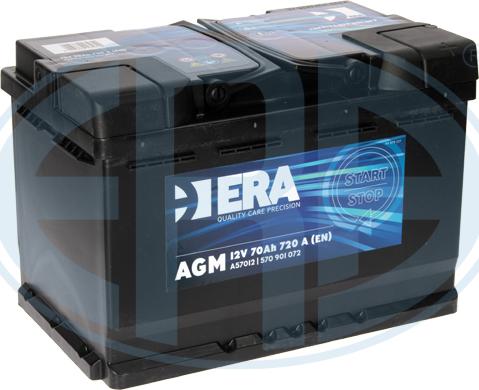 ERA A57012 - Стартерная аккумуляторная батарея, АКБ autosila-amz.com
