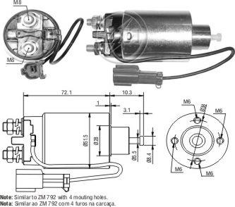 ERA ZM4792 - Тяговое реле, соленоид, стартер autosila-amz.com