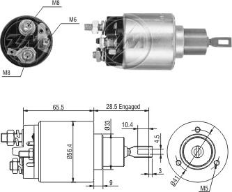 ERA ZM4775 - Тяговое реле, соленоид, стартер autosila-amz.com